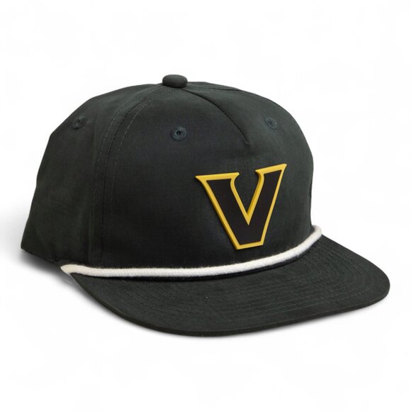 Vanderbilt Commodores Black 3D Classic Rope Hat- Charcoal/ White - Picture 1 of 3